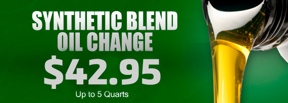 $42.95 Synthetic Oil Change